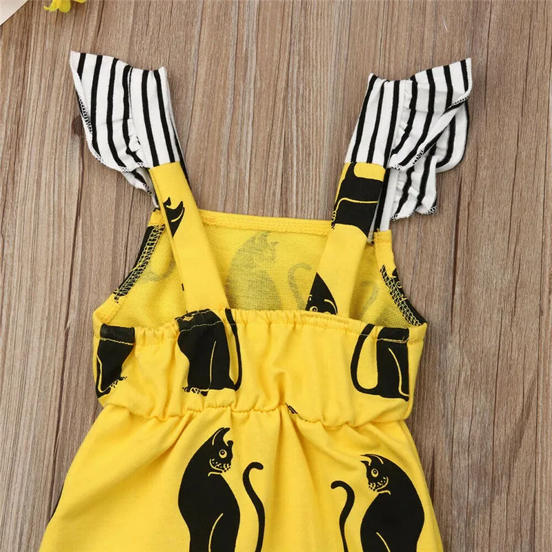 2019 Милый хлопковый комбинезон для новорожденных мальчиков и девочек без рукавов