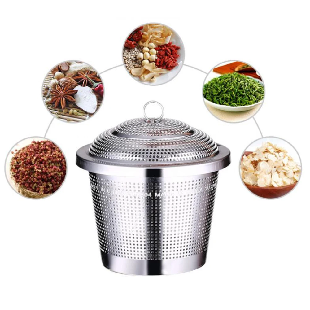 Нержавеющая сталь чай лекарственные травы горячий горшок приправа Infuser ситечко