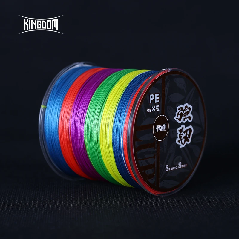 Королевство 8 + 1 пряди плетение 300 м 500 PE плетеная леска 15 65LB супер сильные линии