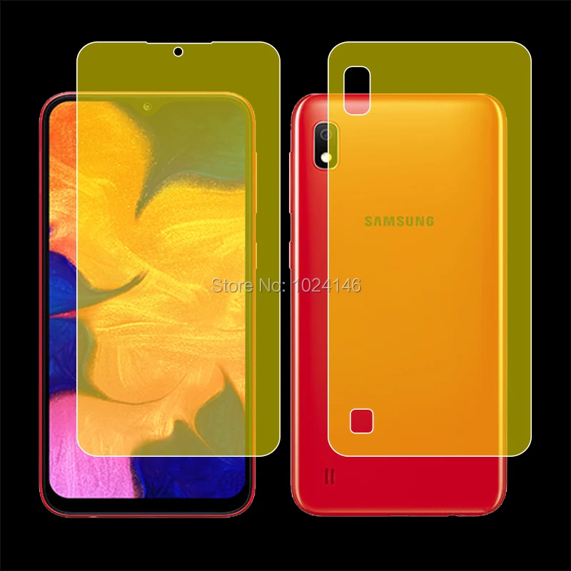 Front / Back Full Coverage Clear Soft TPU Film Screen Protector For Samsung Galaxy A10 A105FD A105 6.2&quot (Not Tempered Glass) | Мобильные