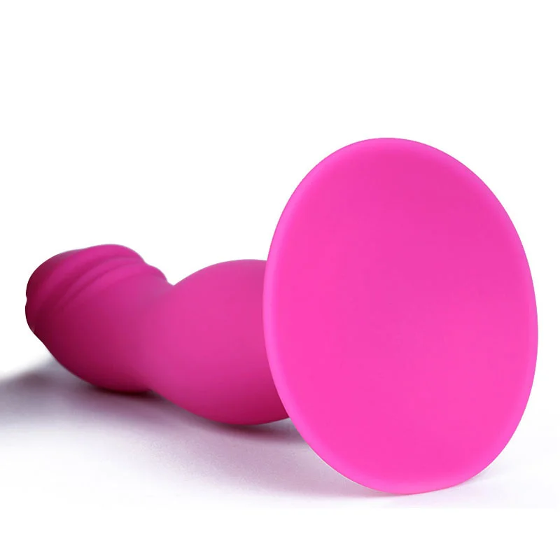 Силиконовый реалистичный фаллоимитатор с сильным сосанием Анальная пробка