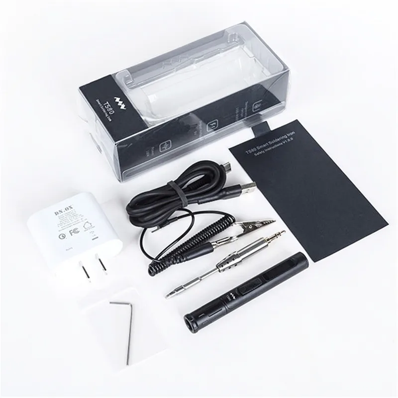 Мини TS80 цифровой OLED USB Type C программируемая паяльная станция паяльный инструмент