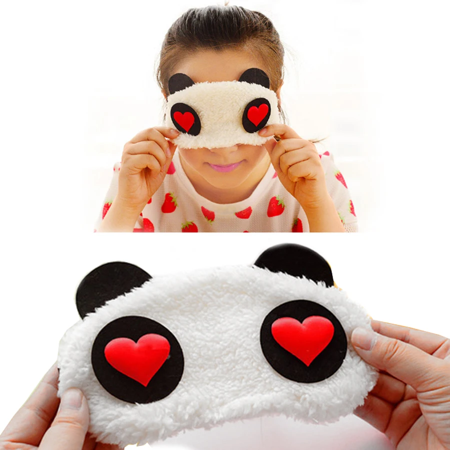 

1pc Cute Panda Sleep Mask Eye Shade Cartoon Blindfold Shading Sleep Goggles sleeping Aid Eyeshade Relax eyepatch dropshipping