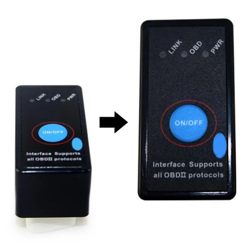 Новейший автоматический Мини ELM 327 V1.5 Bluetooth сканер ELM327 версия 1 5 OBD2 OBD II CAN BUS