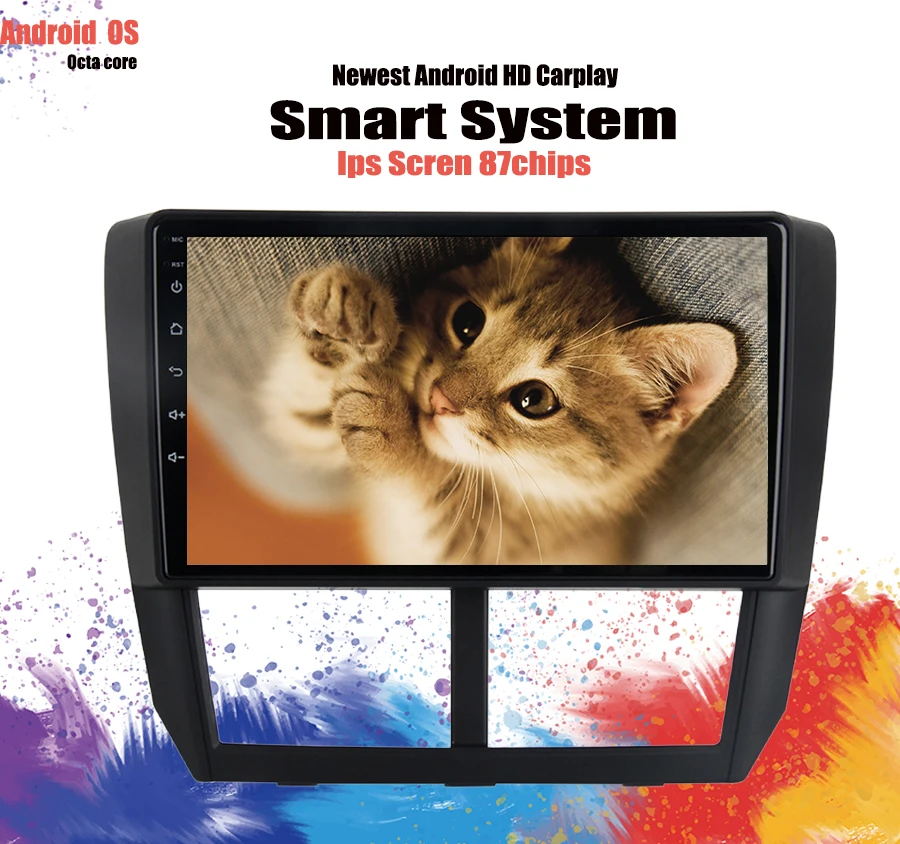 Автомагнитола на Android 10 0 9 дюймов мультимедийный плеер с GPS головное устройство