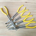 Сгибающиеся плоскогубцы 270 мм, сверхдлинные плоскогубцы, 0254590 градусов, изогнутый или O-образный наконечник, инструмент для ремонта изделий ручной работы