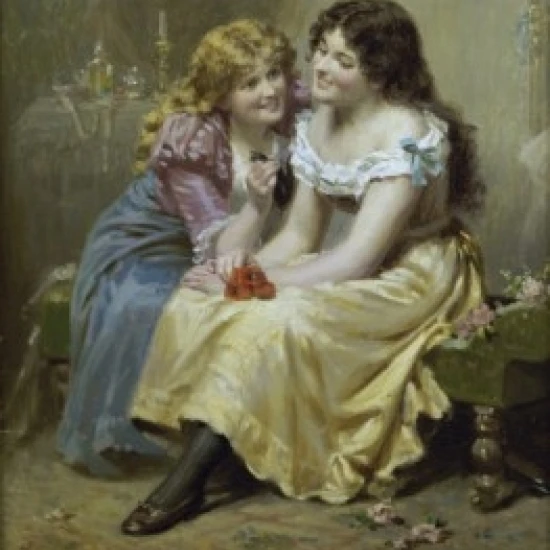 The Missing Curl Edwin Thomas Roberts (1840-1917 British) Poster Print (18 x 24) | Дом и сад