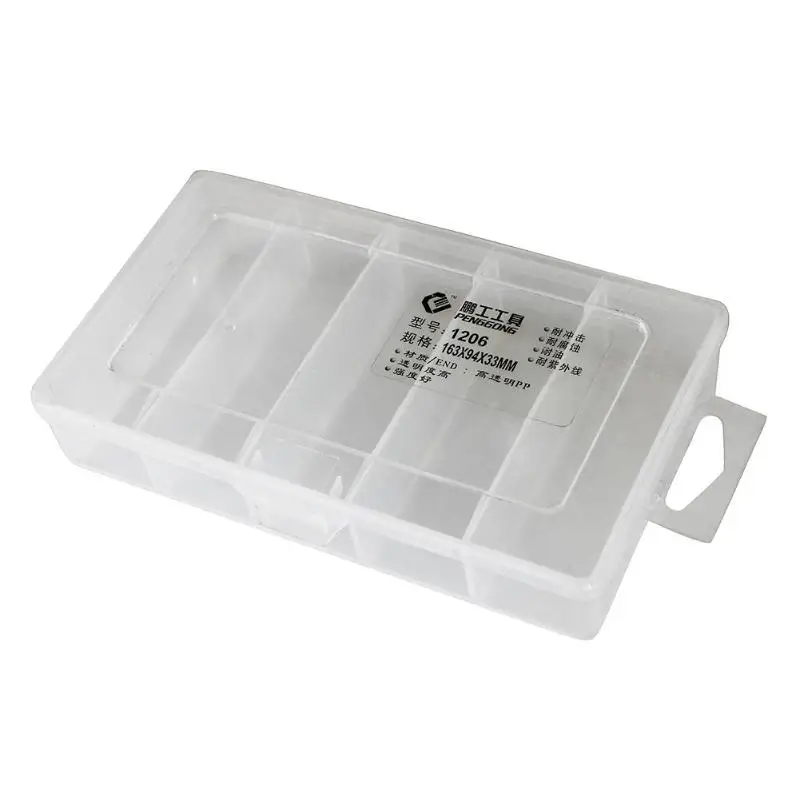 Transparent Plastic Storage Box Multi-grid Component Screw Hardware Tool Case Jewelry Dropshipping | Инструменты
