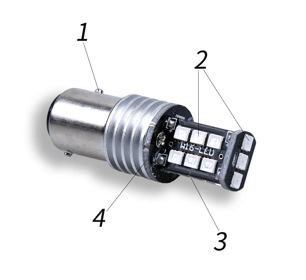 Автомобильные DRL 1157 BAY15D P21/5 Вт 15 SMD 2835 Светодиодный хвостовые лампы поворотные