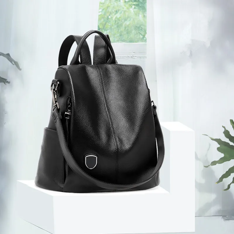 Рюкзак EASTPAK женский из натуральной коровьей кожи ранец с двумя плечами для