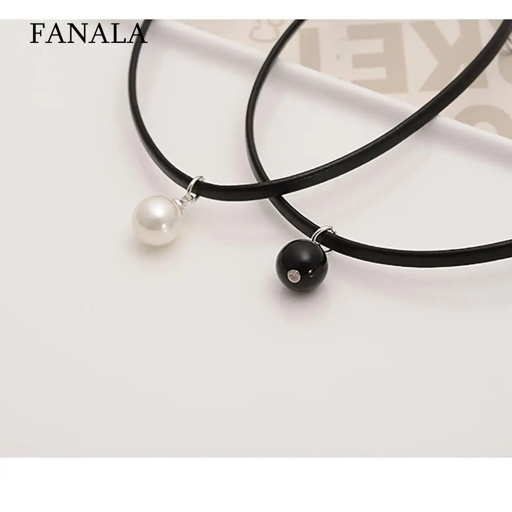 Повседневное кожаное стильное модное жемчужное омаровое женское ожерелье на шею