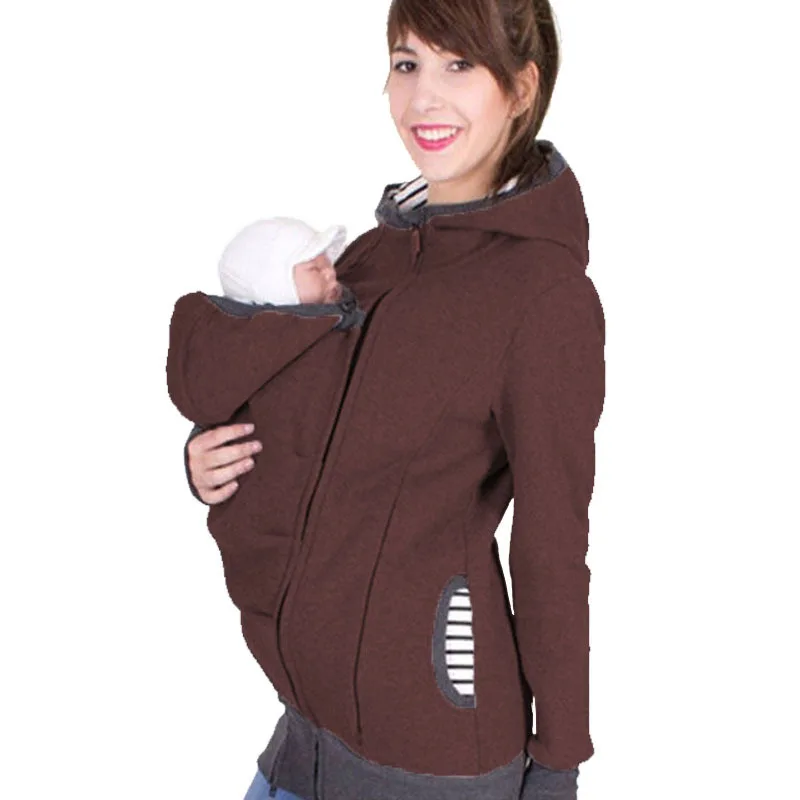 

Maternity Top Functional Baby Carrier Hoddies Kangaroo Mom Coat 11 Colors Available S/M/L/XL/2XL Fast Delivery Pregnancy Clothes