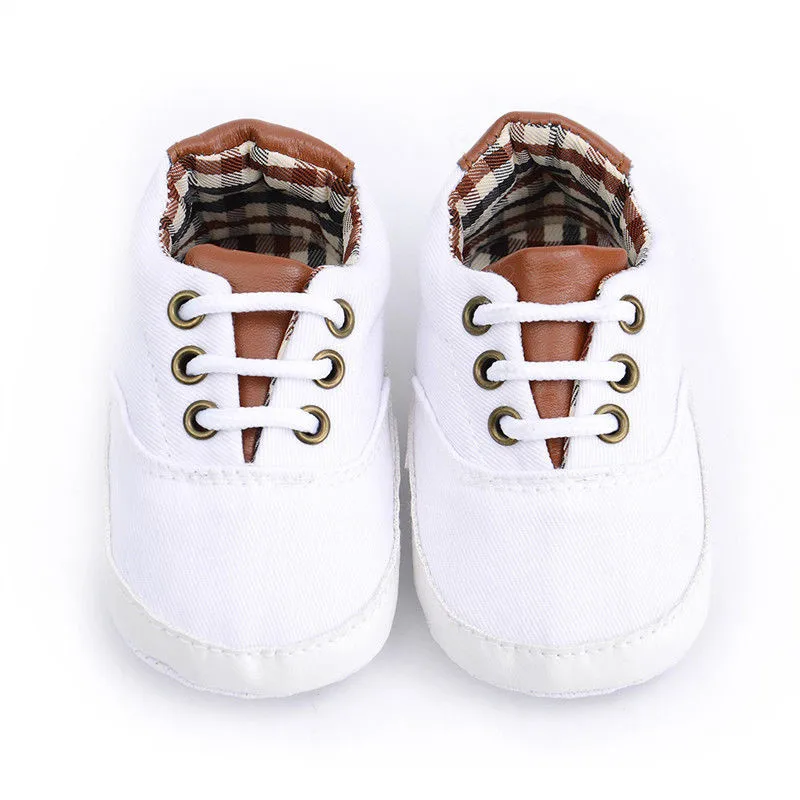 New Spring Autumn Baby Soft Sole Canvas Walking Shoes First Walkers Infant Children Boy Moccasin Sneakers 0-18 Months |