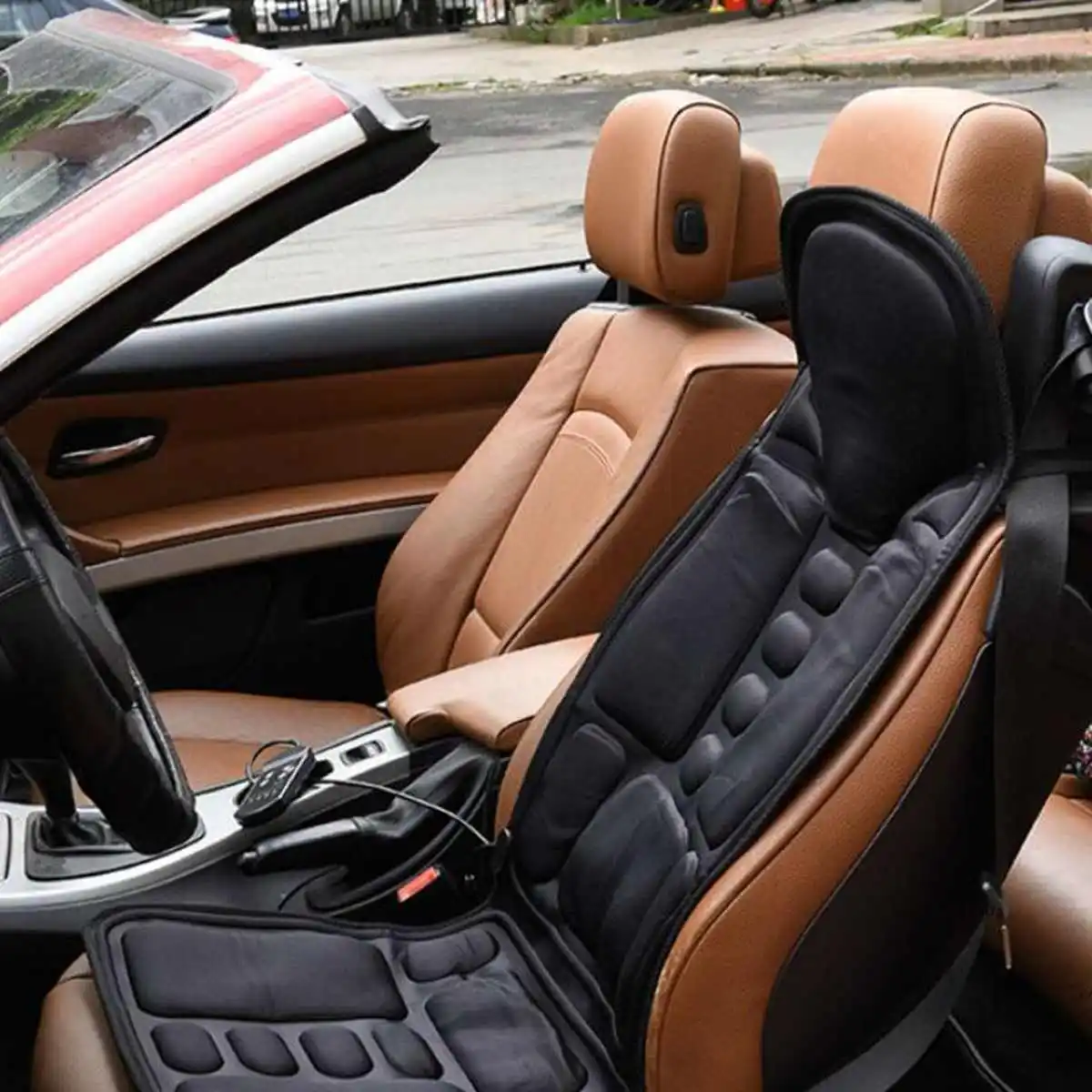 Массажный коврик с подогревом для дома и офиса вибрационная подушка матрас тела