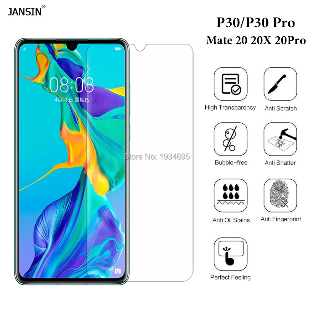 Huawei Коврики 20X Hauwei P30 Pro закаленное стекло Экран протектор 9 H телефона Защитная пленка для huawei P30 Pro Коврики 20 Pro