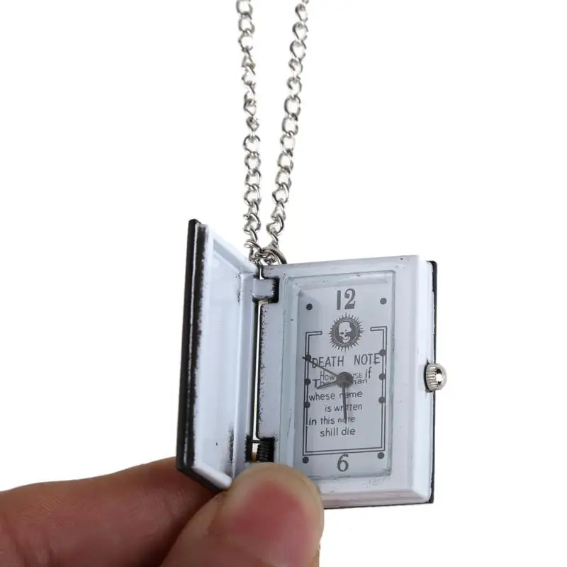 Шикарные Death Note классические модные кварцевые карманные часы кулон ожерелье