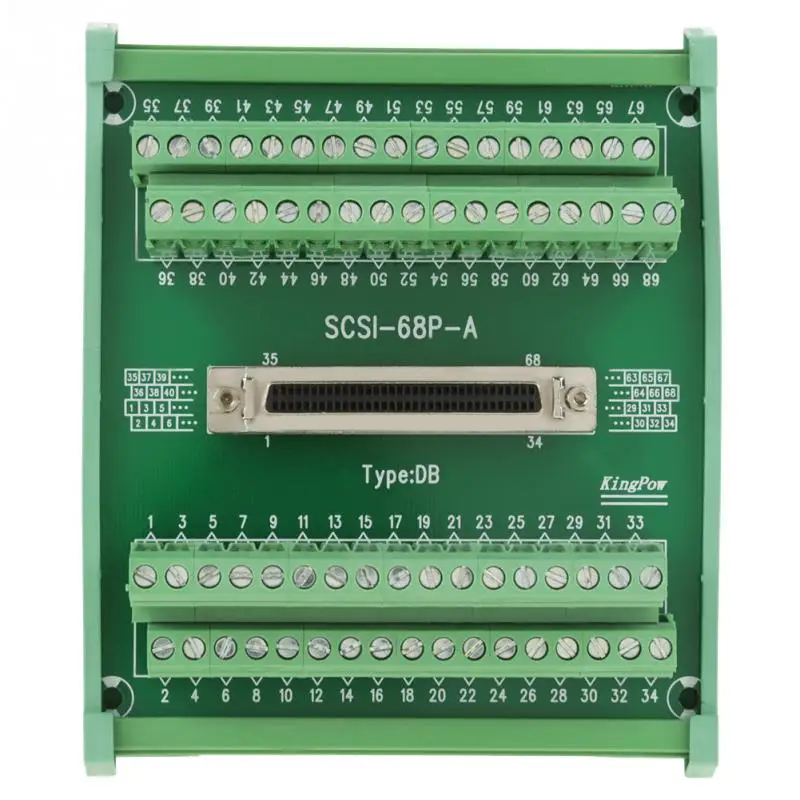 SCSI68 68 контактный дБ тип гнездовой соединитель клеммные блоки Модуль платы