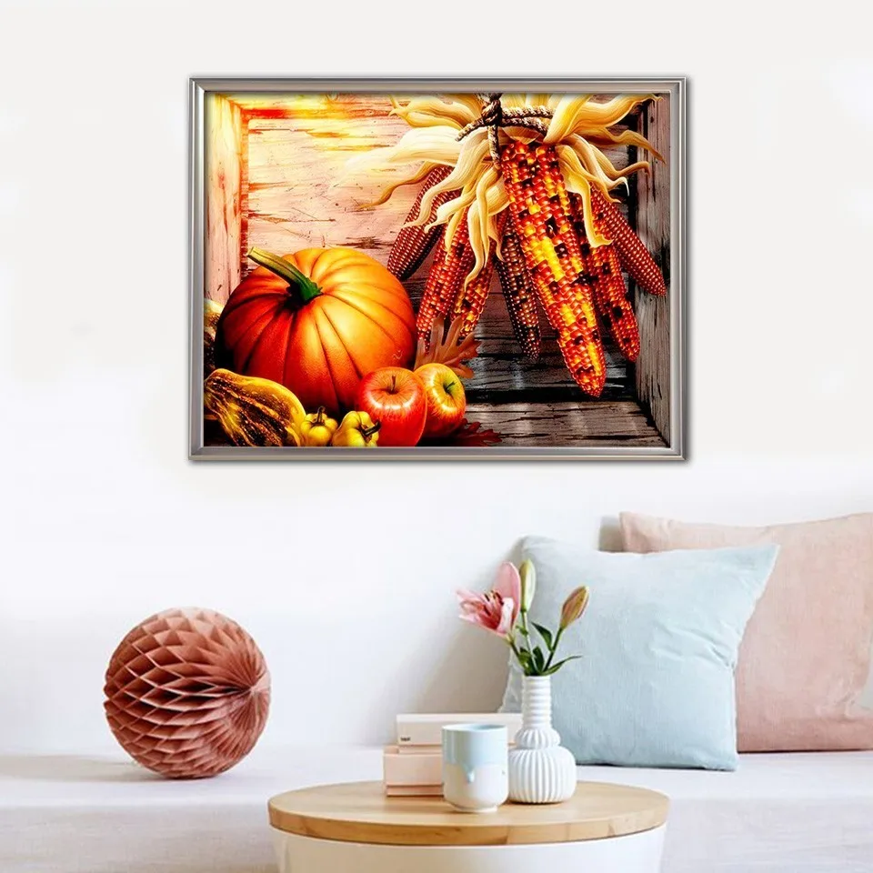 EverShine 5D DIY Diamond Painting Full Drill Square Scenery Cross Stitch Embroidery Pumpkin Picture Of Rhinestones Sale|Алмазная