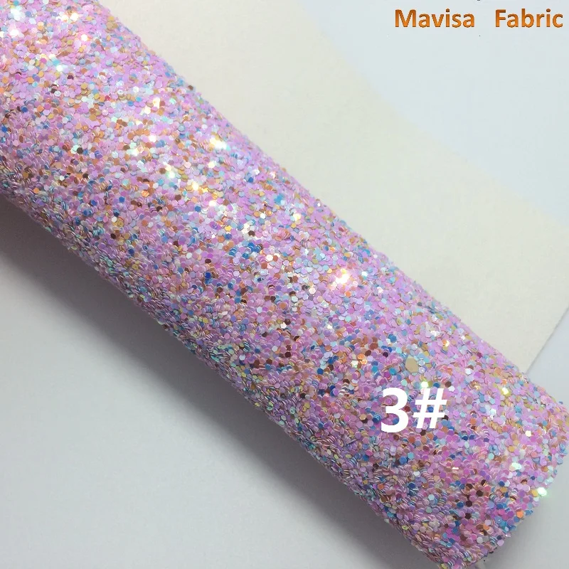 1PCS A4 SIZE 21X29cm Synthetic Leather Artificial Chunky Glitter Fabric For Bow DIY handbags shoes MK089 | Дом и сад