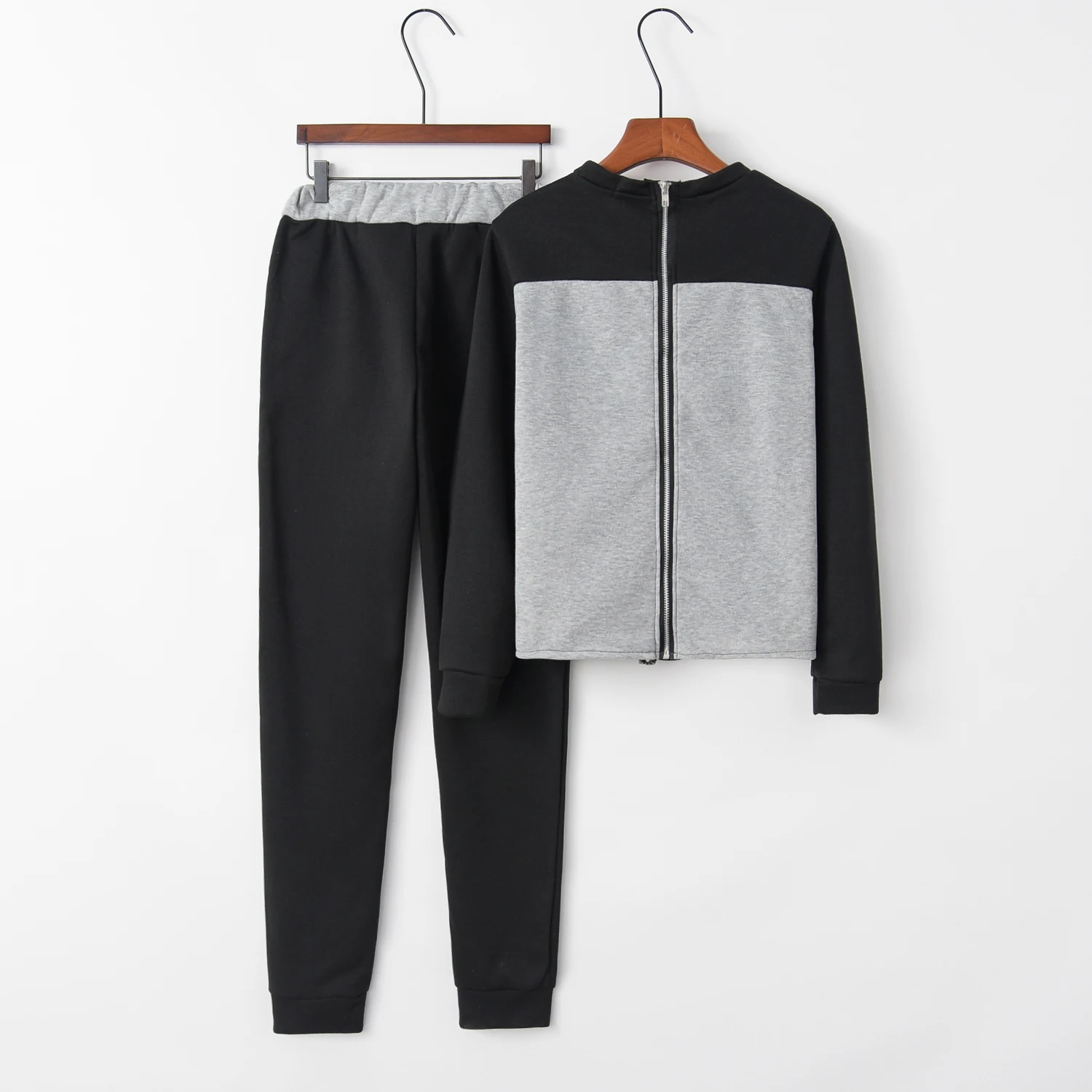 Новинка 2016 розовая уличная одежда с принтом женские спортивные костюмы круглым