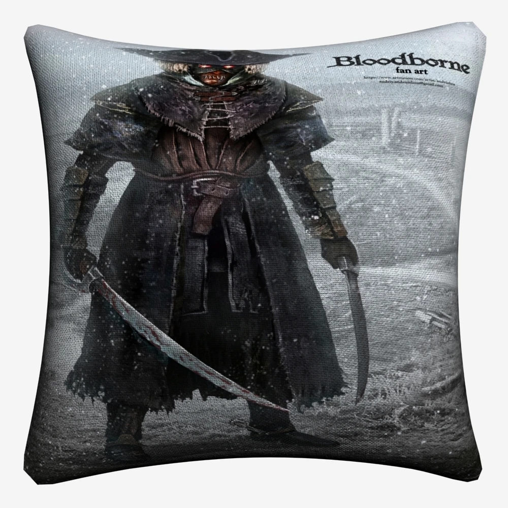 Bloodborne Темный Охотник игра декоративное хлопковое белье Наволочка на подушку
