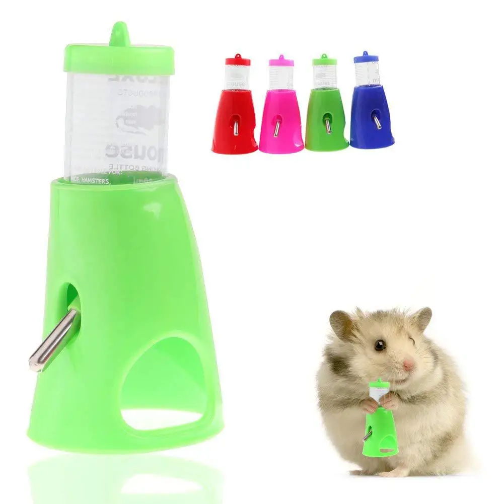 AsyPets 80 мл 2 в 1 держатель для бутылки с водой хомяка диспенсер основанием маленькое