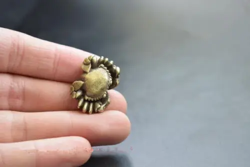 Китайские маленькие медные Статуэтки крабы из чистой бронзы и латуни|Статуи