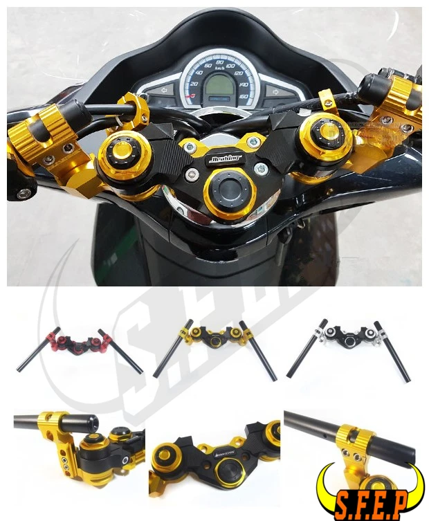 CNC алюминиевый адаптируемый под мотоцикл перекладина руля сцепление для Honda GROM MSX125 MSX125SF