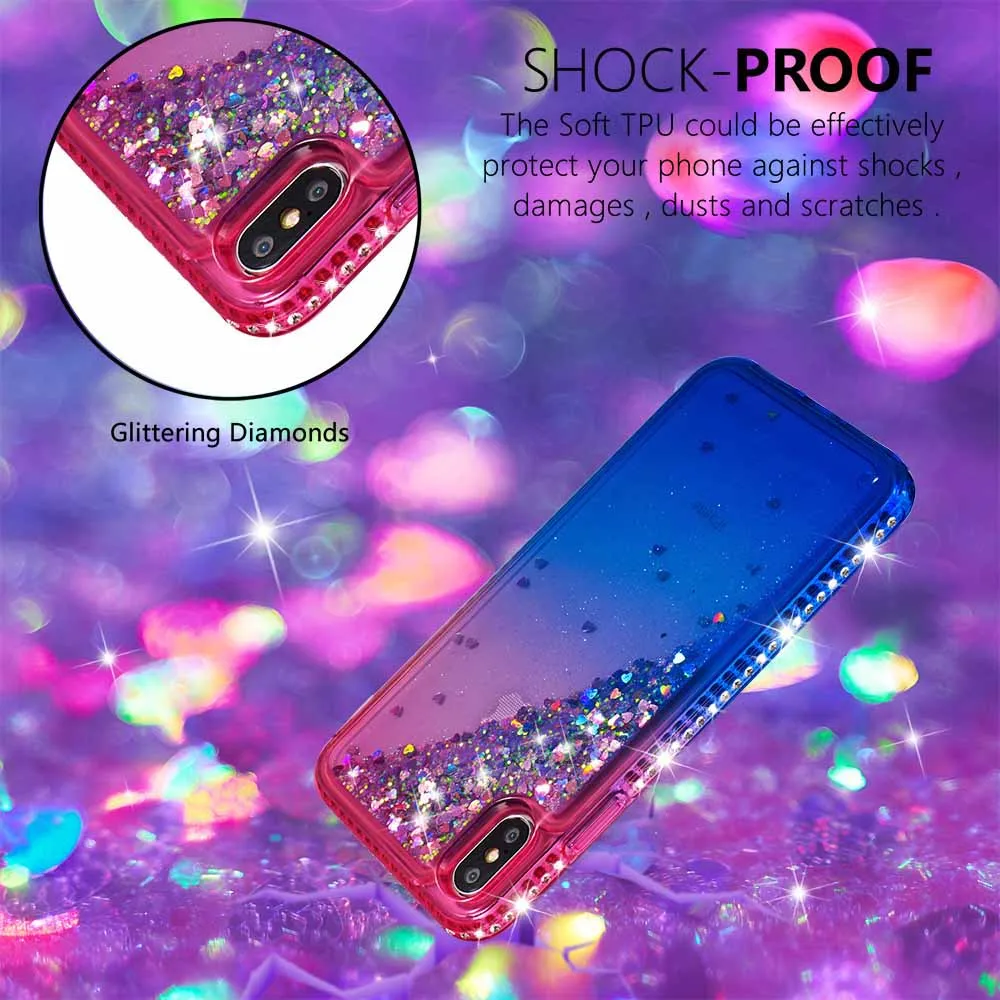 KISSCASE зыбучий песок чехол для телефона iPhone X XS Max XR градиент мягкий TPU 6 6S 7 8 Plus5 5S se Funda