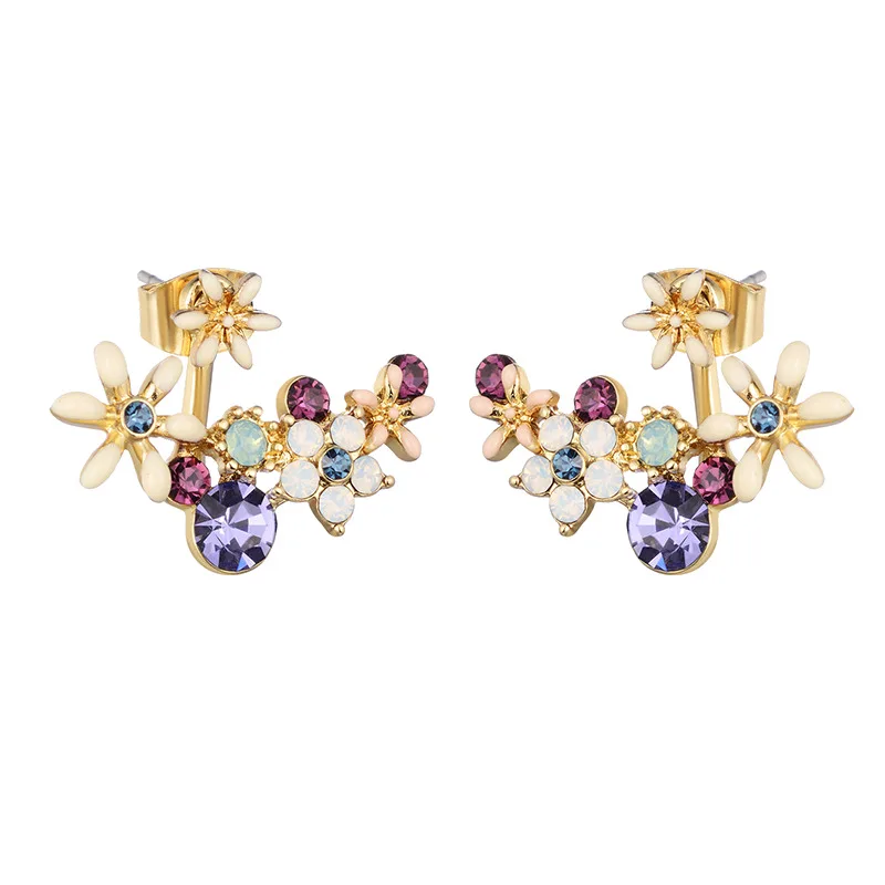 Женские Висячие серьги с большим цветком корейские Bijoux Femme 2018 массивные бусинами