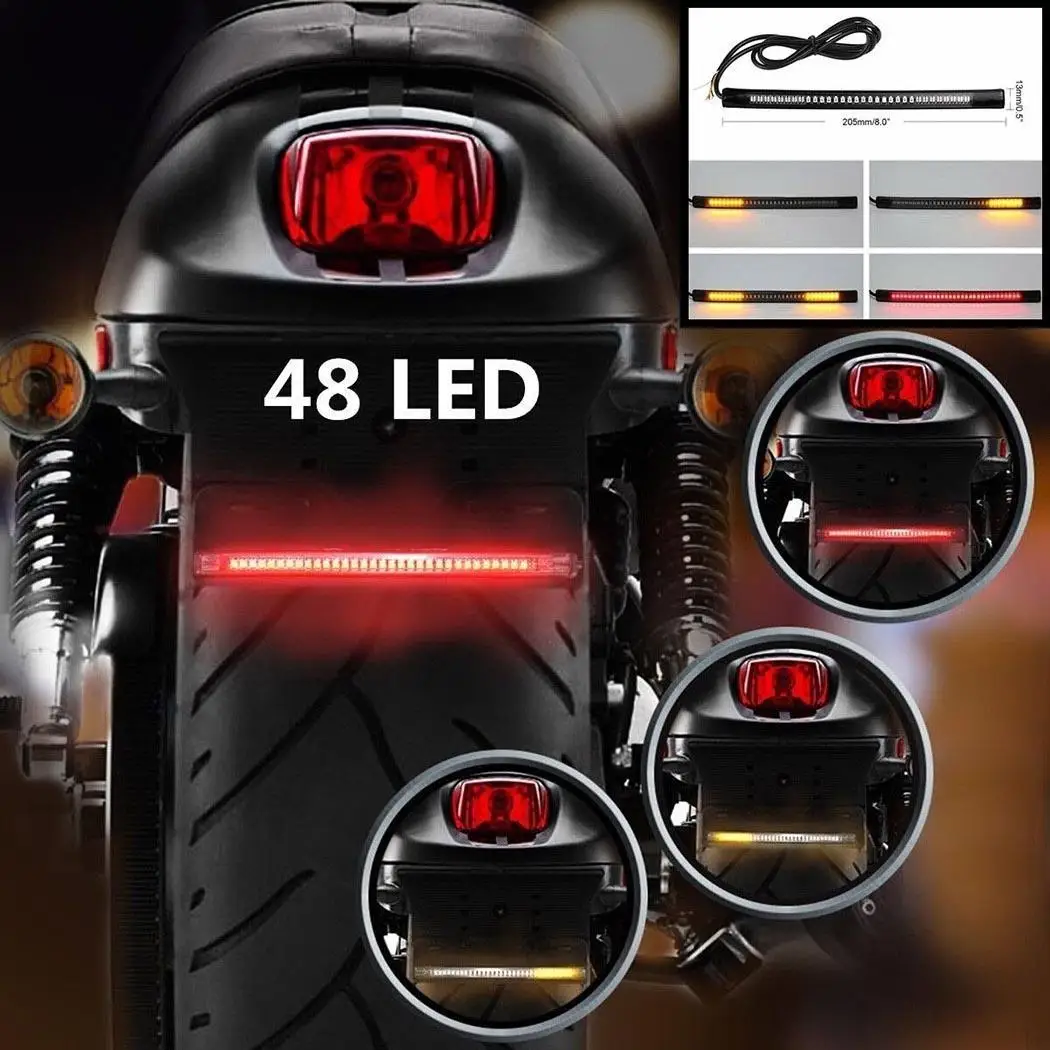 48SMD мотоцикл светодиодный стоп-сигнал поворот сигнала 3528SMD + 3014SMD DC11-14V корпус
