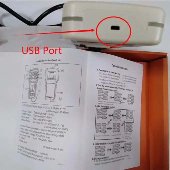 USB порт HP9800 4500 Вт 85 В переменного тока 20 А|Измерители мощности| |