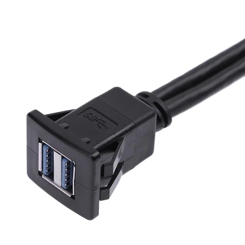 1 м Dual USB 3 0 A Male to Female Car Panel Flush Mount Удлинительный кабель | Электроника