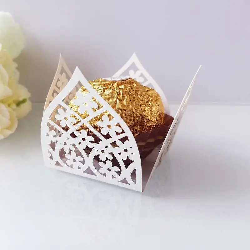 Полые цветы шоколадный подарок 50 шт. упаковка для хранения конфет бар обертка