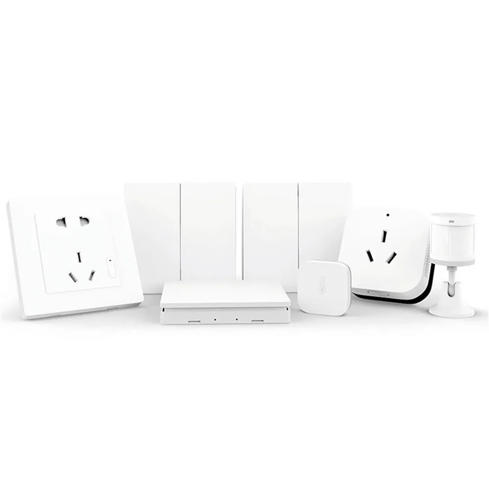 Акваpа Умная настенная розетка переключатель датчик движения человека Xiaomi Bedroom Kit от Youpin для умного дома.