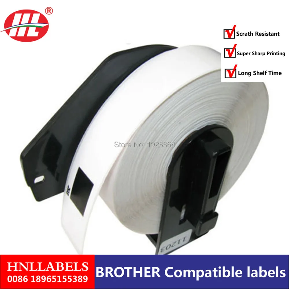 20X Rolls Бесплатная доставка Brother DK 11203 этикетка совместимая Etiketten 17x87 мм для QL570 QL700