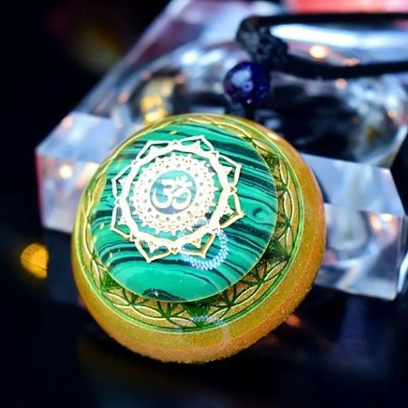 Аура рейки Orgonite Divination кулон ожерелье натуральный энергетический Кристалл Guardian