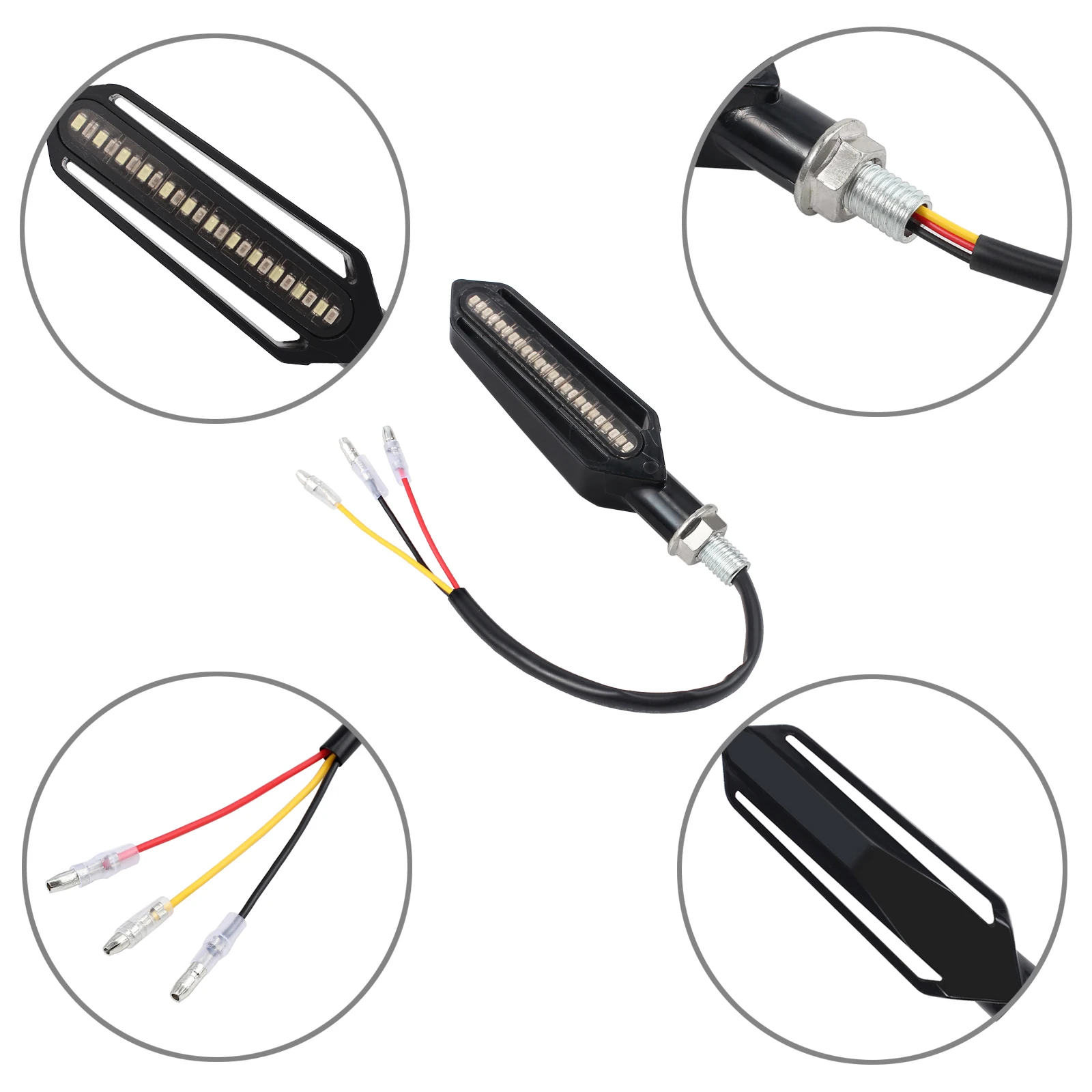 Универсальные мотоциклетные поворотники AUTOUTLET светодиодсветодиодный лампы для