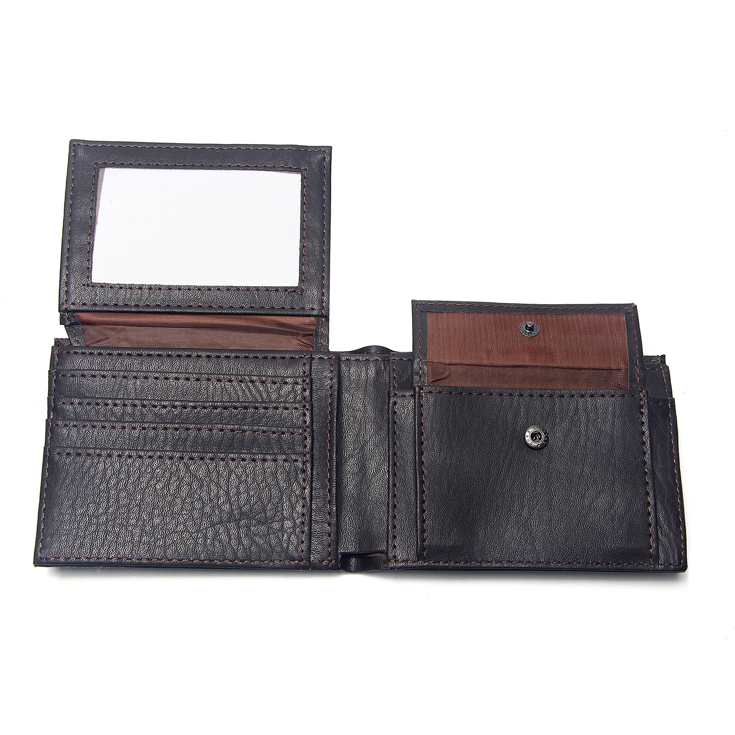 Деловой мужской короткий кошелек простой для монет портативный мягкий держатель