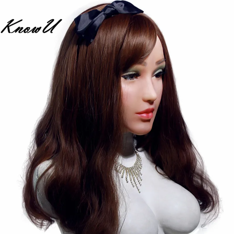 Ноу Реалистичная силиконовая женская маска Хэллоуин косплей маскарад| |