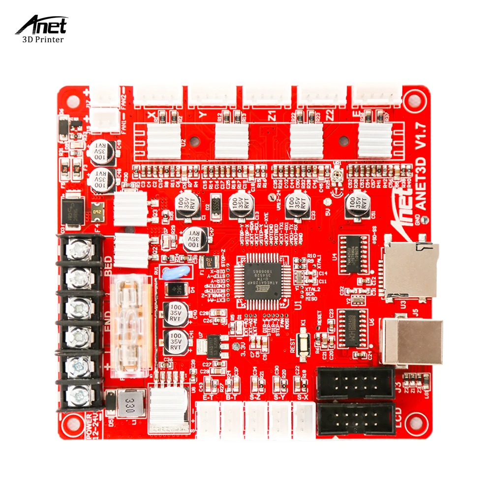 Материнская плата Anet V1.7 материнская для сборки 3D принтера A8 самостоятельная