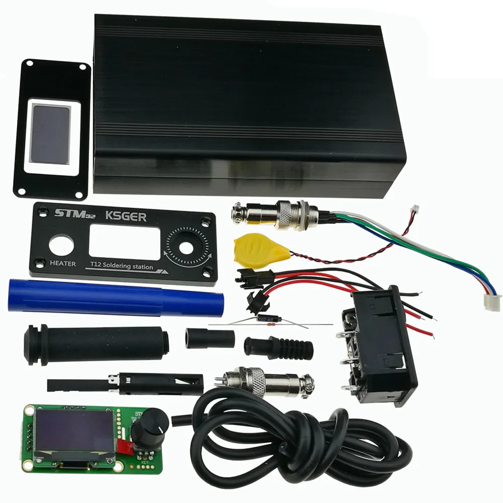 : KSGER V2.1S STM32 OLED 1 3 Размеры Экран T12 цифровой Температура Батарея контроллер 5