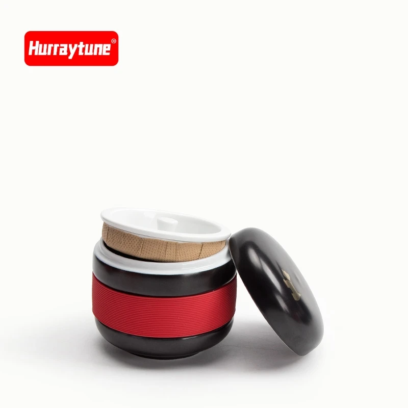 Hurraytune МИНИ-НАБОР ДЛЯ ЗАВАРИВАНИЯ И ХРАНЕНИЯ ЧАЯ. БАНОЧКА ЧАШКА С КЕРАМИЧЕСКИМ