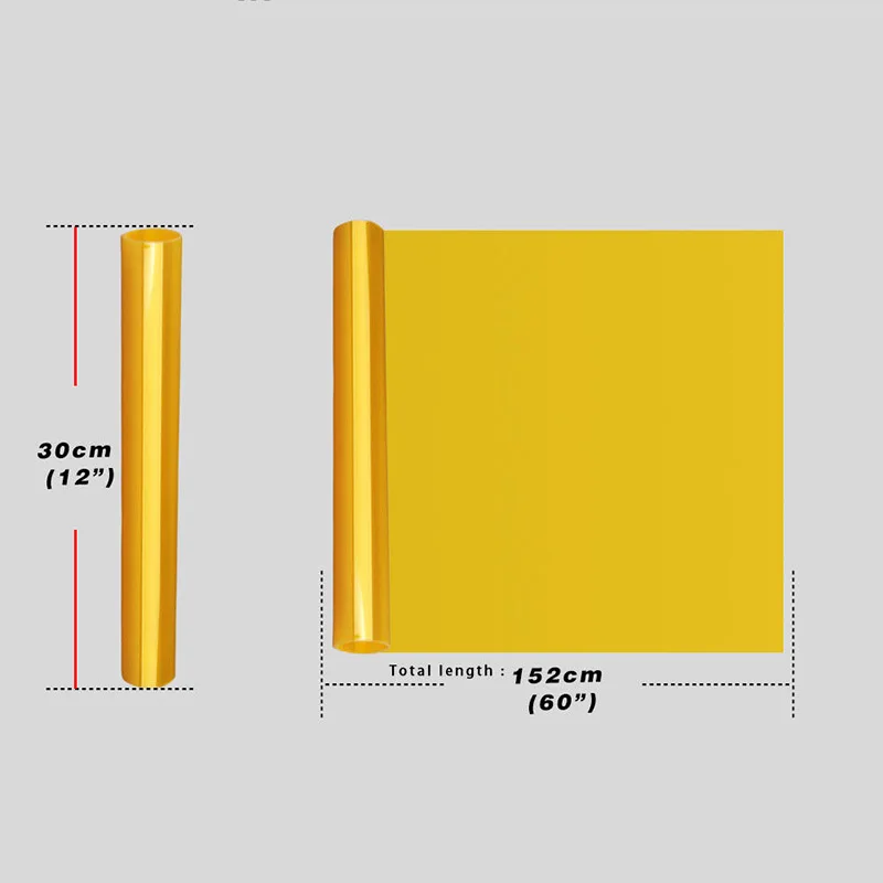 12 "x 60" светильник дымчатый оттенок головной задняя фара туман