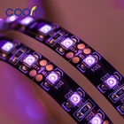 Ультрафиолетовая Светодиодная лента 3528 SMD, светильник светодиодов на метр, водонепроницаемая Диодная лента для флуоресцентной подсветки для вечеринки, 12 В постоянного тока