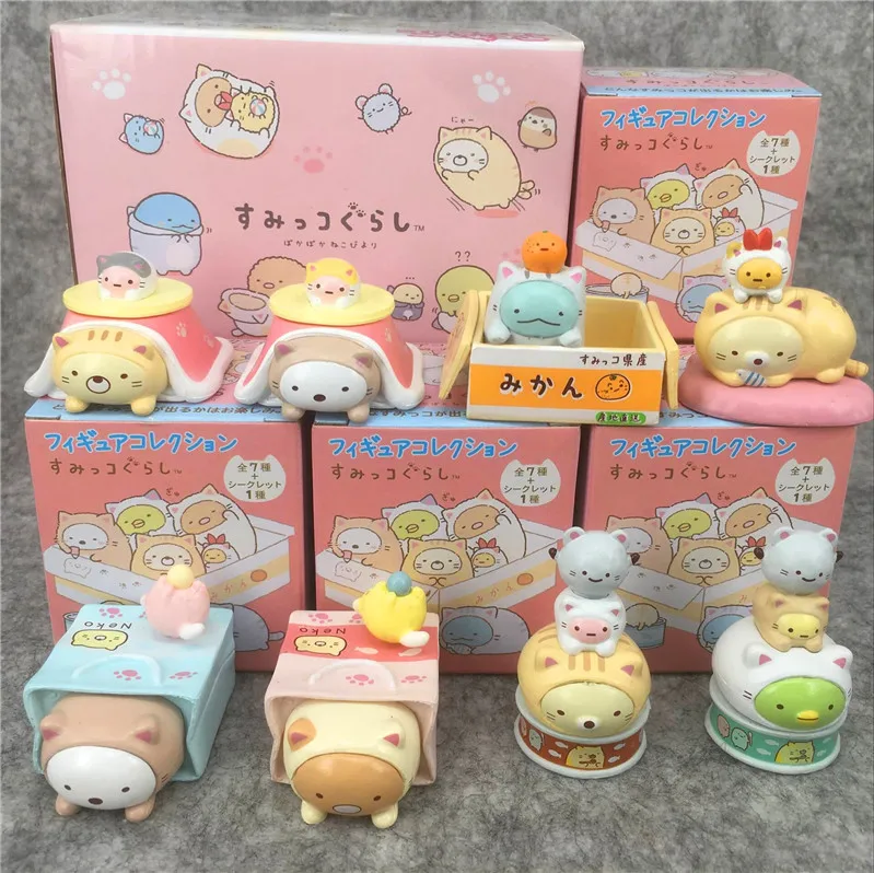 8 шт./компл. SumikkoGurashi фигурки Sumikko Gurashi серия сцены из ПВХ Фигурки игрушки