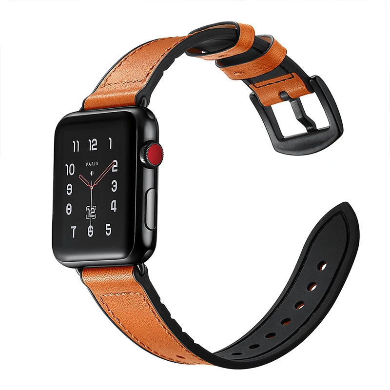 Ремешок для часов Apple Series 1 2 3 38 мм 42 фитнес-браслет из натуральной кожи Watch iwatch |