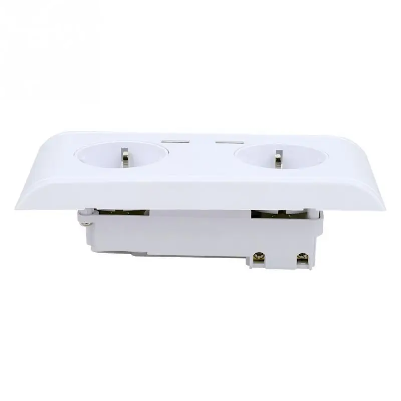 Европейская вилка многофункциональная настенная розетка с двойным usb портом для