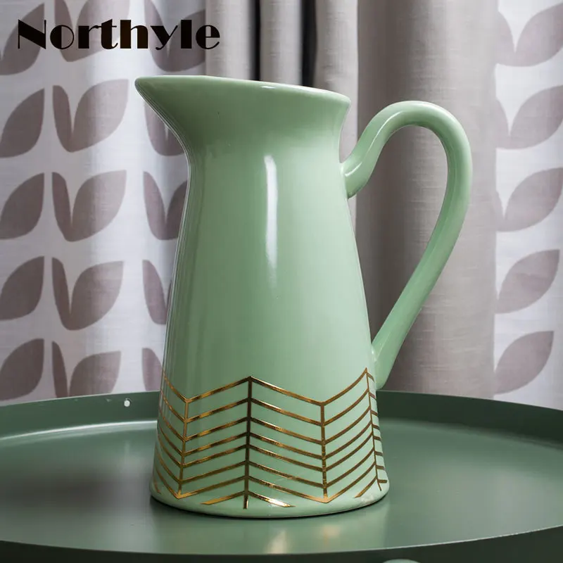 

Керамическая ваза для цветов в европейском стиле, свадебное украшение, фарфоровая напольная ваза, украшение для дома, Цветочная бутылка