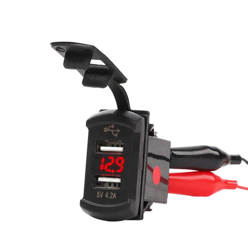 CARCHET 5V 4.2A автомобильный мотоциклетный прикуриватель двойной USB разветвитель